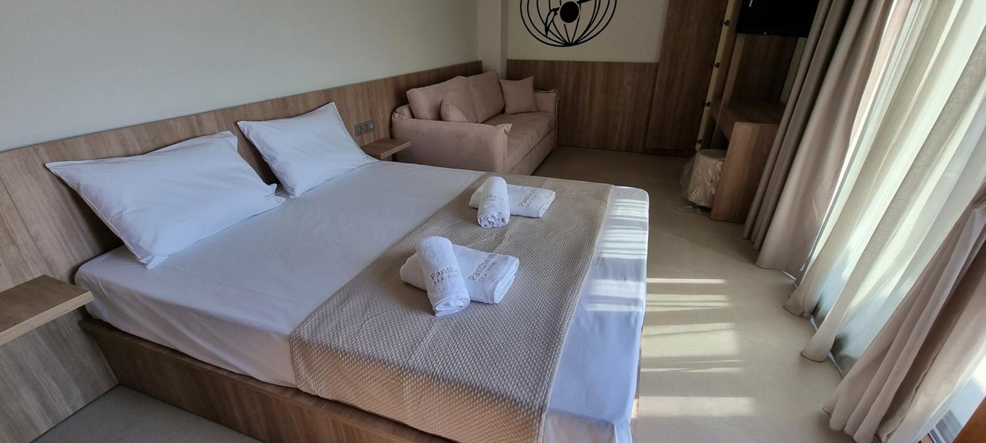 Pantheon Sea View Aparthotel Néoi Póroi Kamer foto