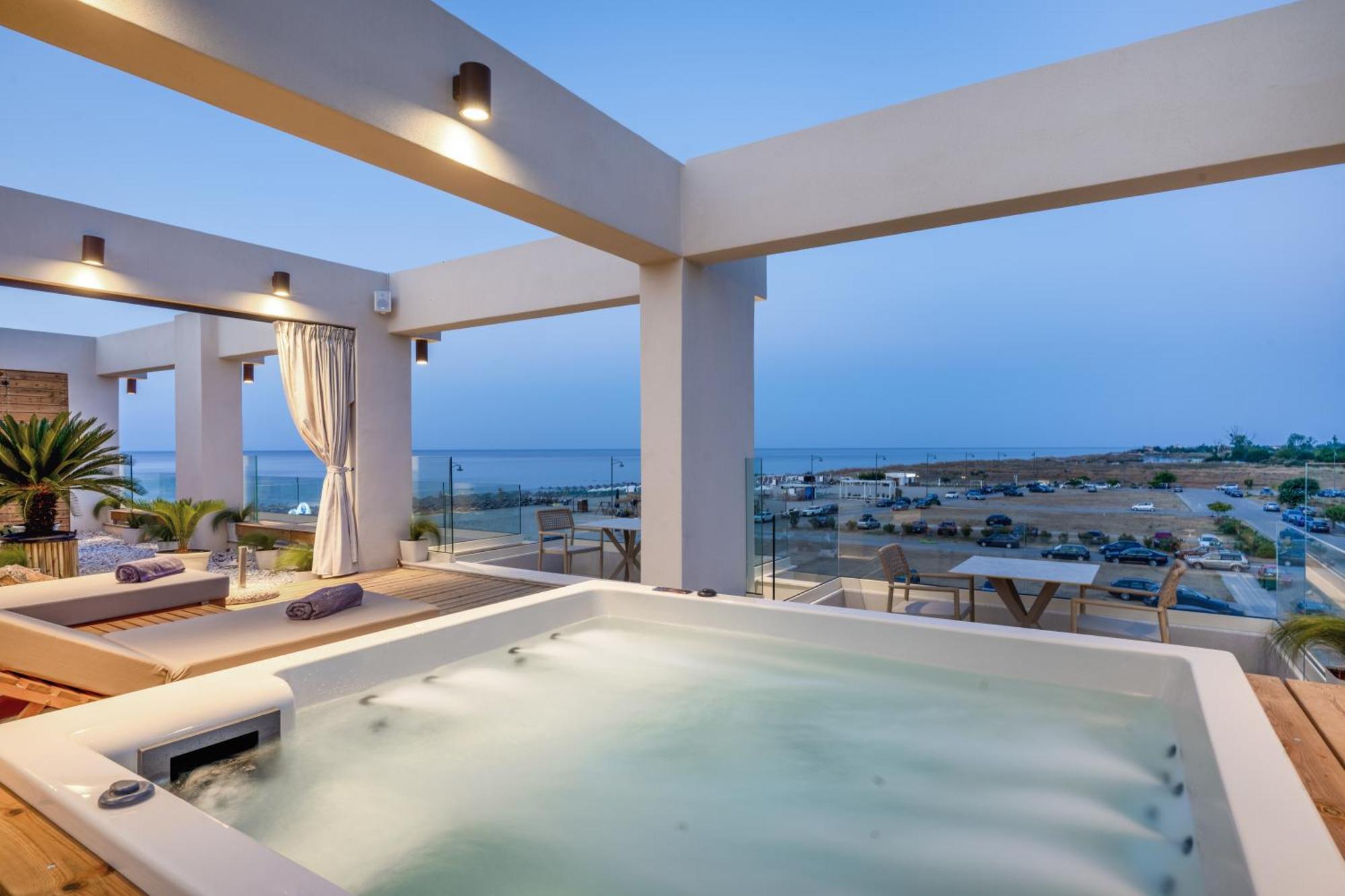 Pantheon Sea View Aparthotel Néoi Póroi Buitenkant foto