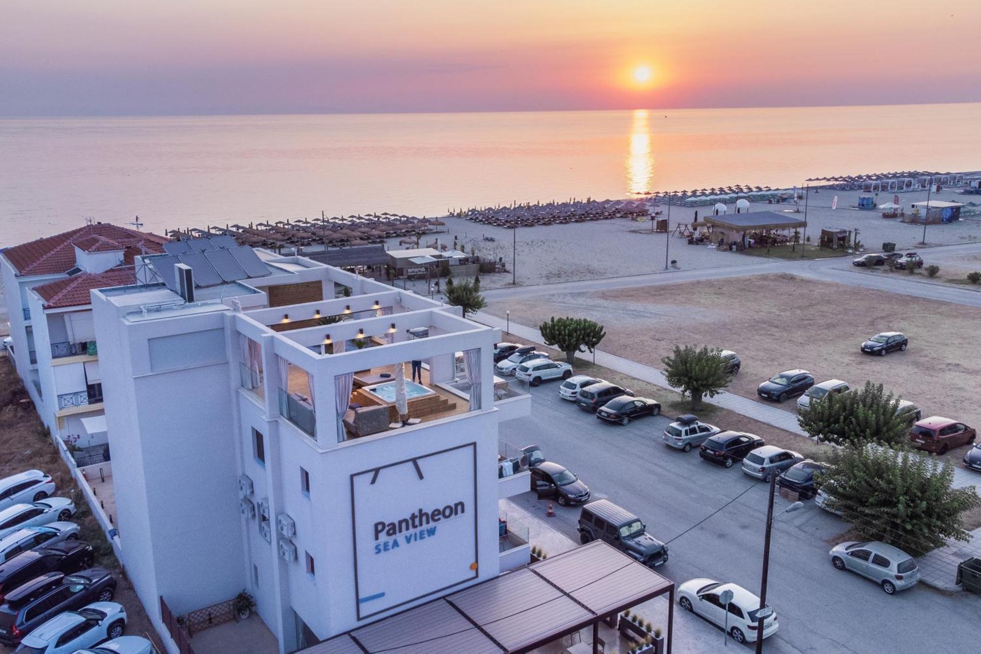Pantheon Sea View Aparthotel Néoi Póroi Buitenkant foto